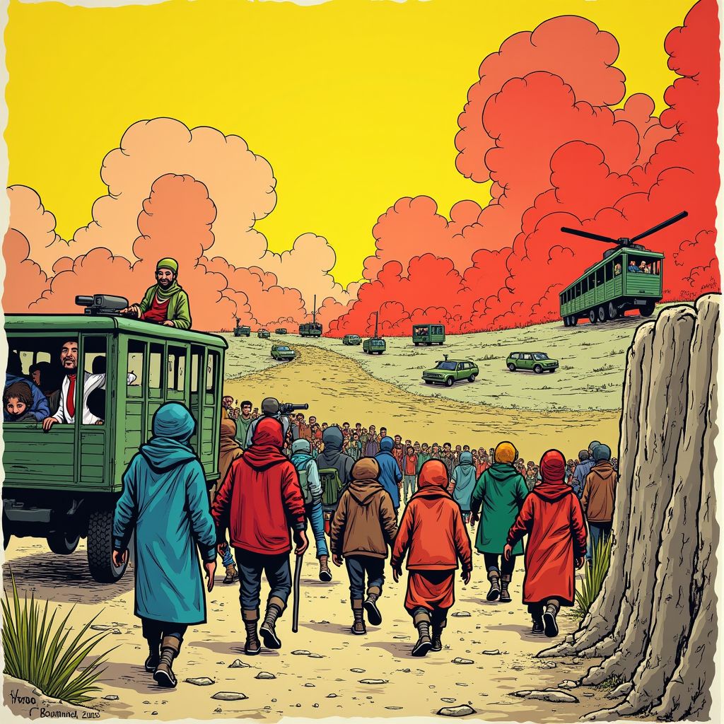 Human Rights Watch beschuldigt Israël van verboden wapens terwijl vluchtelingen massaal op de vlucht slaan