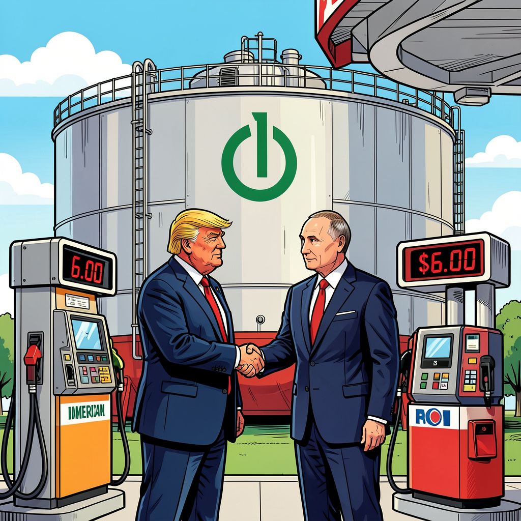 President Trump heft sancties op en haalt Russische diesel naar de Verenigde Staten.