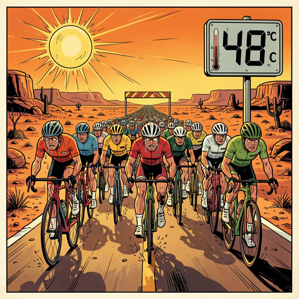 De Vuelta-organisatie buigt voor de moordende Spaanse zon en snijdt tachtig kilometer uit de etappe van zondag.