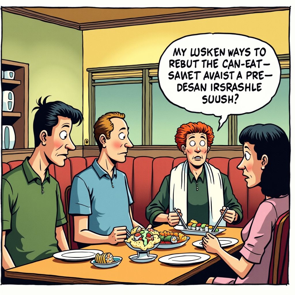 Nederlanders stoppen sushi in handdoeken om mee te nemen van all-you-can-eat restaurants