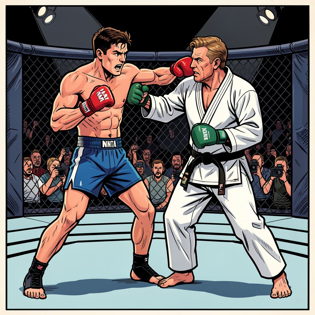 Kickbokser Levi Rigters en judoka Roy Meyer winnen hun mma-debuut in minder dan een minuut.