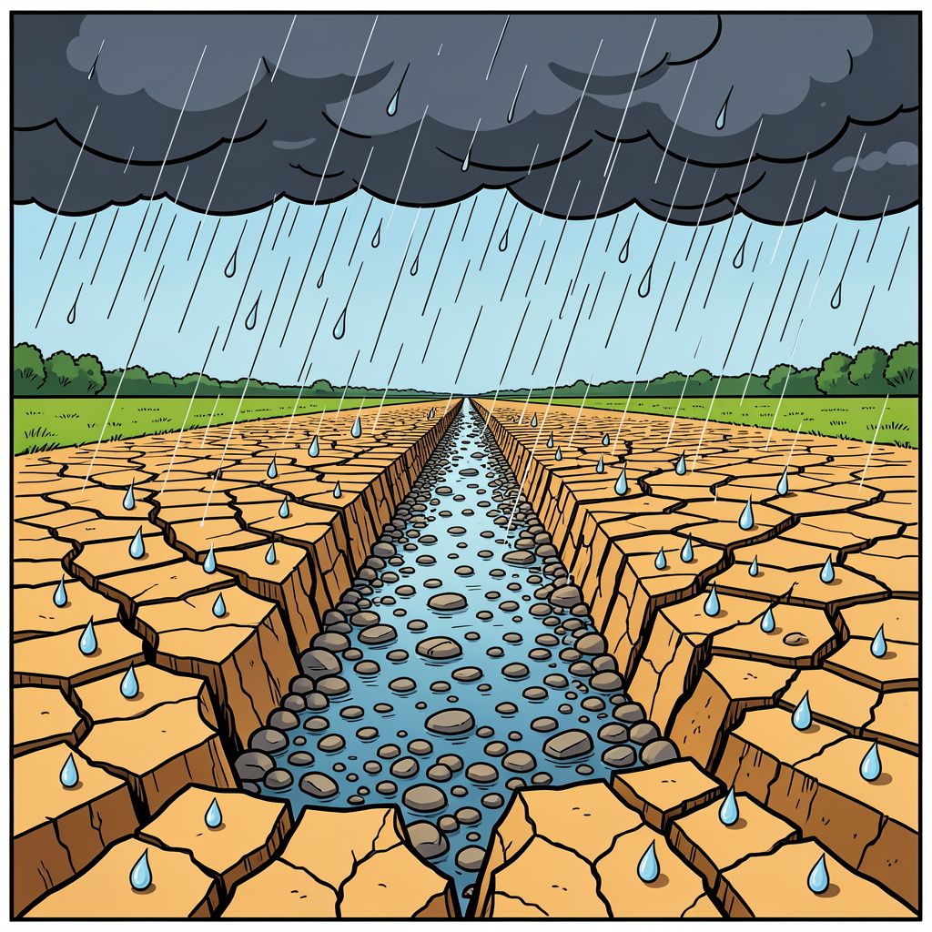 Zelfs een week vol regenbuien redt Nederland niet van de extreme droogte.
