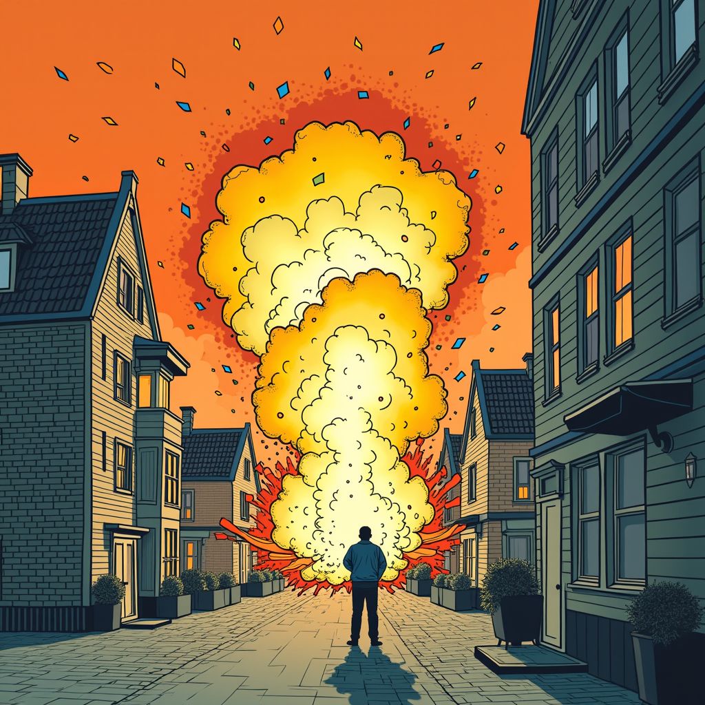 explosie verwoest benedenwoning in schiedam en stuurt persoon naar ziekenhuis