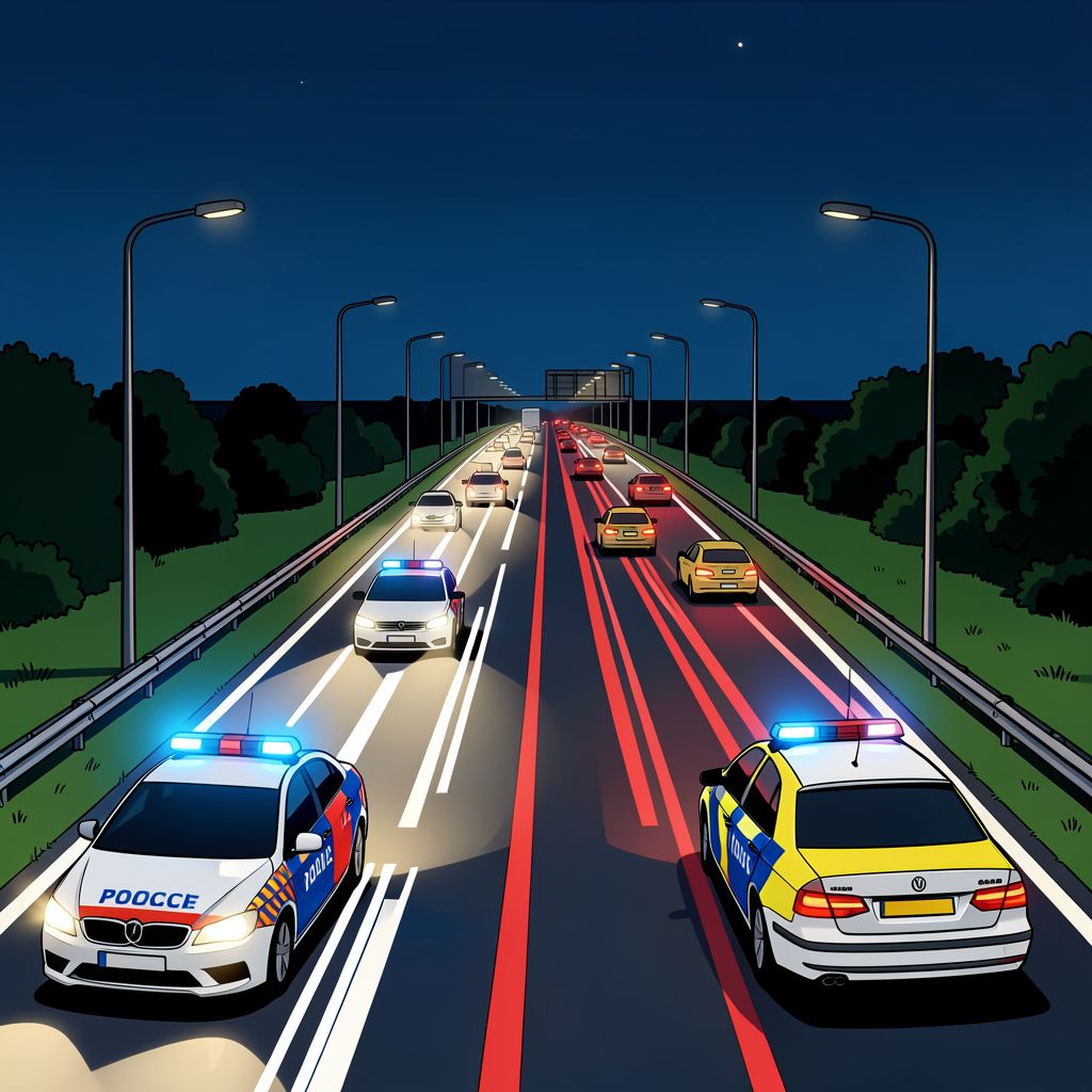 Een voetganger overlijdt na een aanrijding door meerdere auto's op de snelweg A76 bij Schinnen.