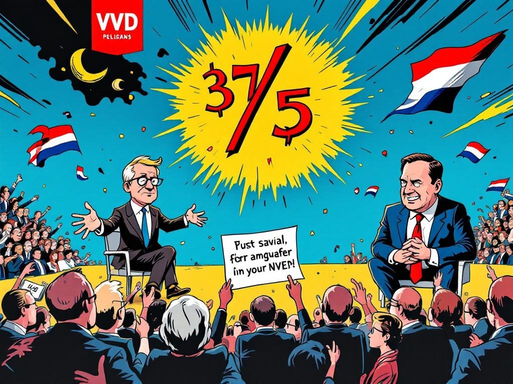 VVD overweegt verplichte salarisafdracht van 3,5 procent voor eigen politici vanwege financiële nood