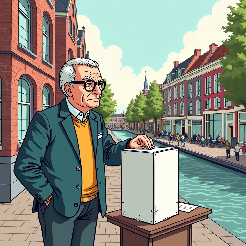 Patrick (71) stemt voor het eerst na 40 jaar in Amsterdam dankzij alternatief stembureau