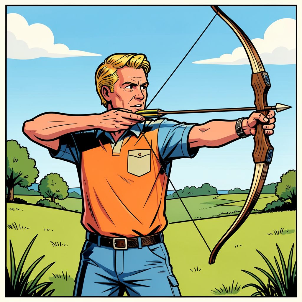 Koning Willem-Alexander doet mee aan boogschieten tijdens opening koningsspelen in Zeewolde