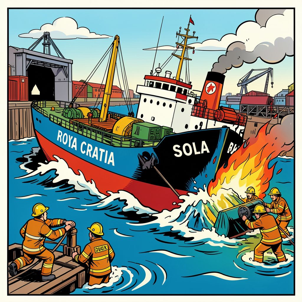 Nederlands vrachtschip zinkt in Antwerpen en veroorzaakt tweede olieramp in één week