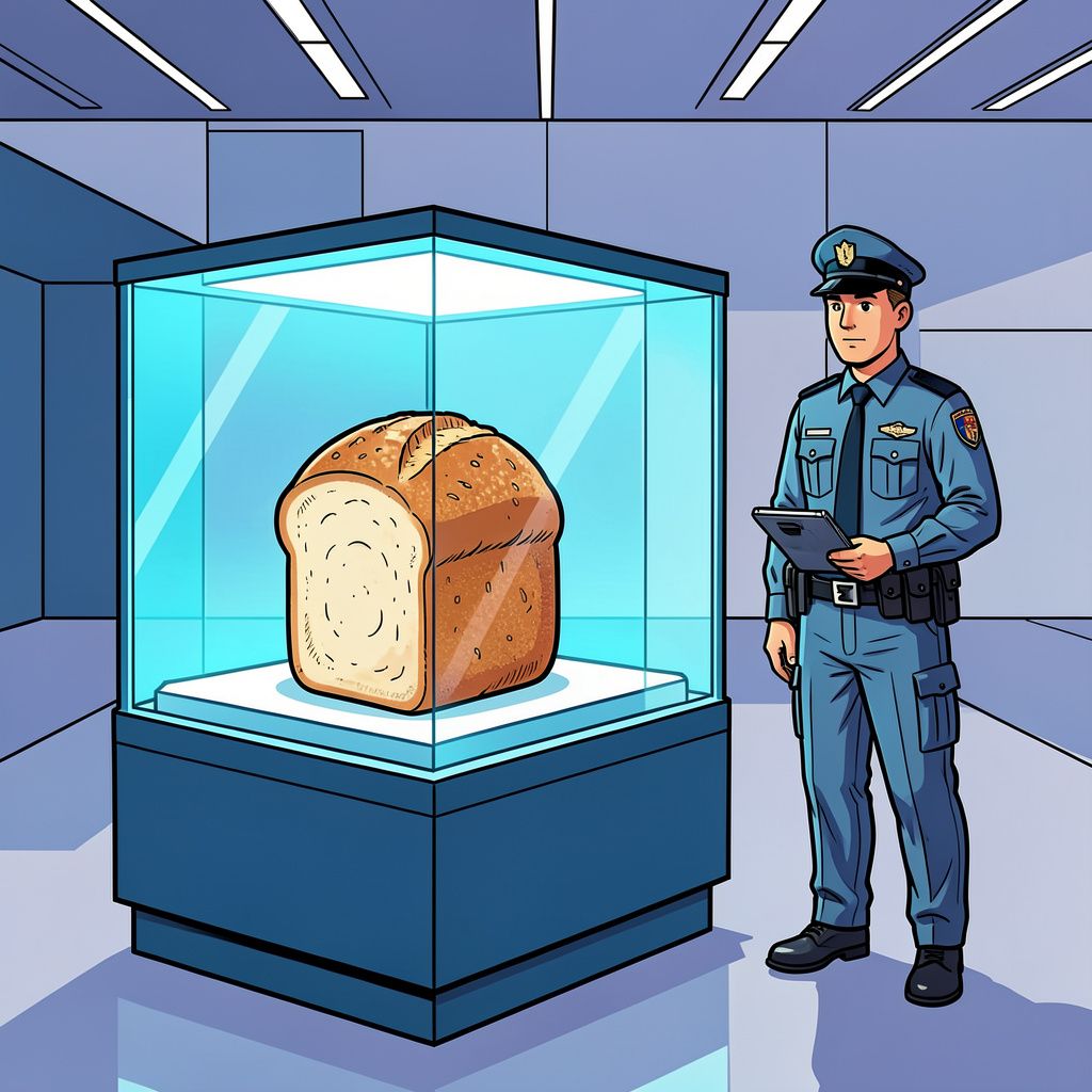 Een Berlijns museum toont een brood dat al 36 jaar in de vriezer ligt.