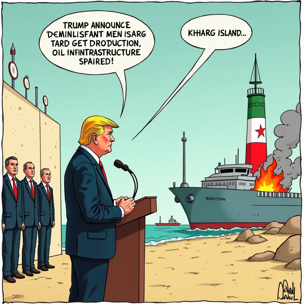 Amerika vernietigt militaire installaties op strategisch Iraans eiland Kharg