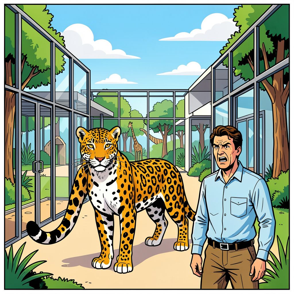 Een Perzische panter verwondt dierverzorgster ernstig in Safaripark Beekse Bergen.