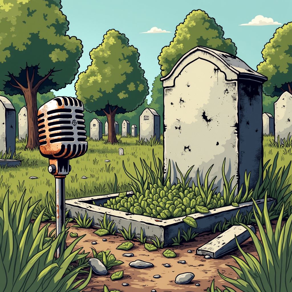 Johnny Jordaan ligt 37 jaar na zijn dood vergeten tussen het onkruid op Vredenhof