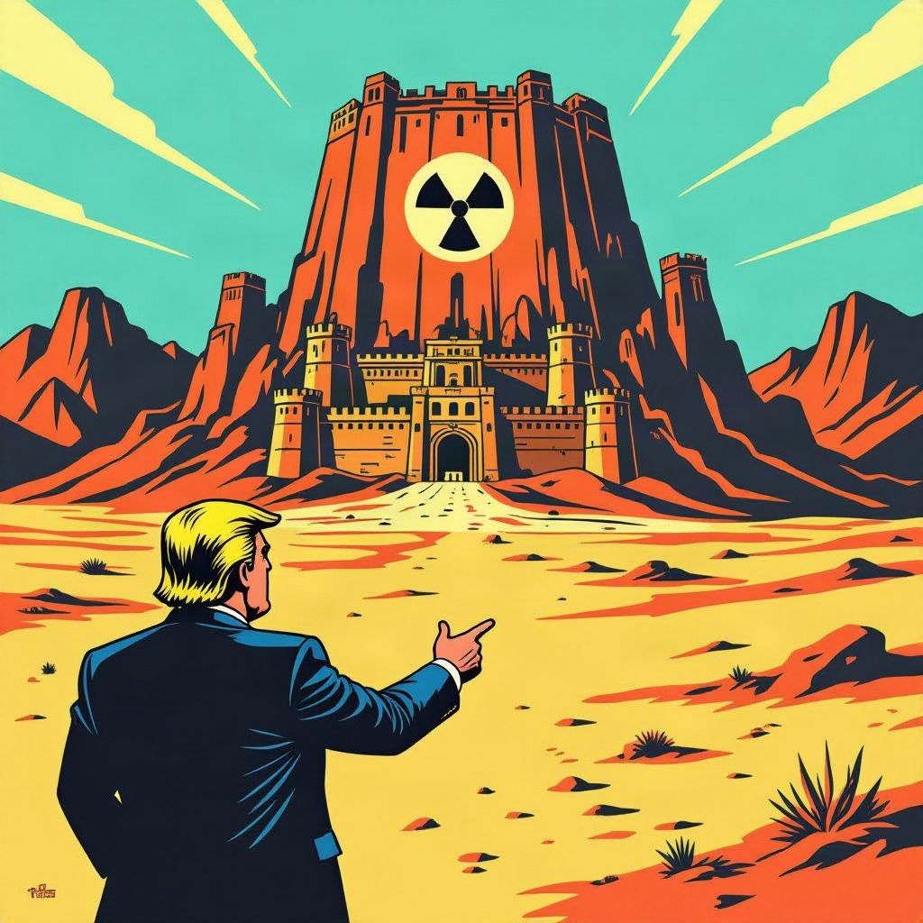 Donald Trump dreigt met een snelle aanval op een vrijwel onverwoestbare Iraanse atoombunker.