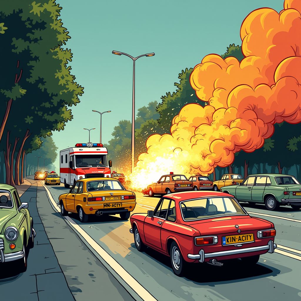 Spookrijder ramt zeven auto's op A58 en laat twee gewonde kinderen thuis achter