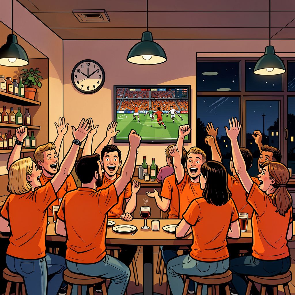 Sliedrecht houdt cafés open voor nachtduel Oranje om 01.00 uur
