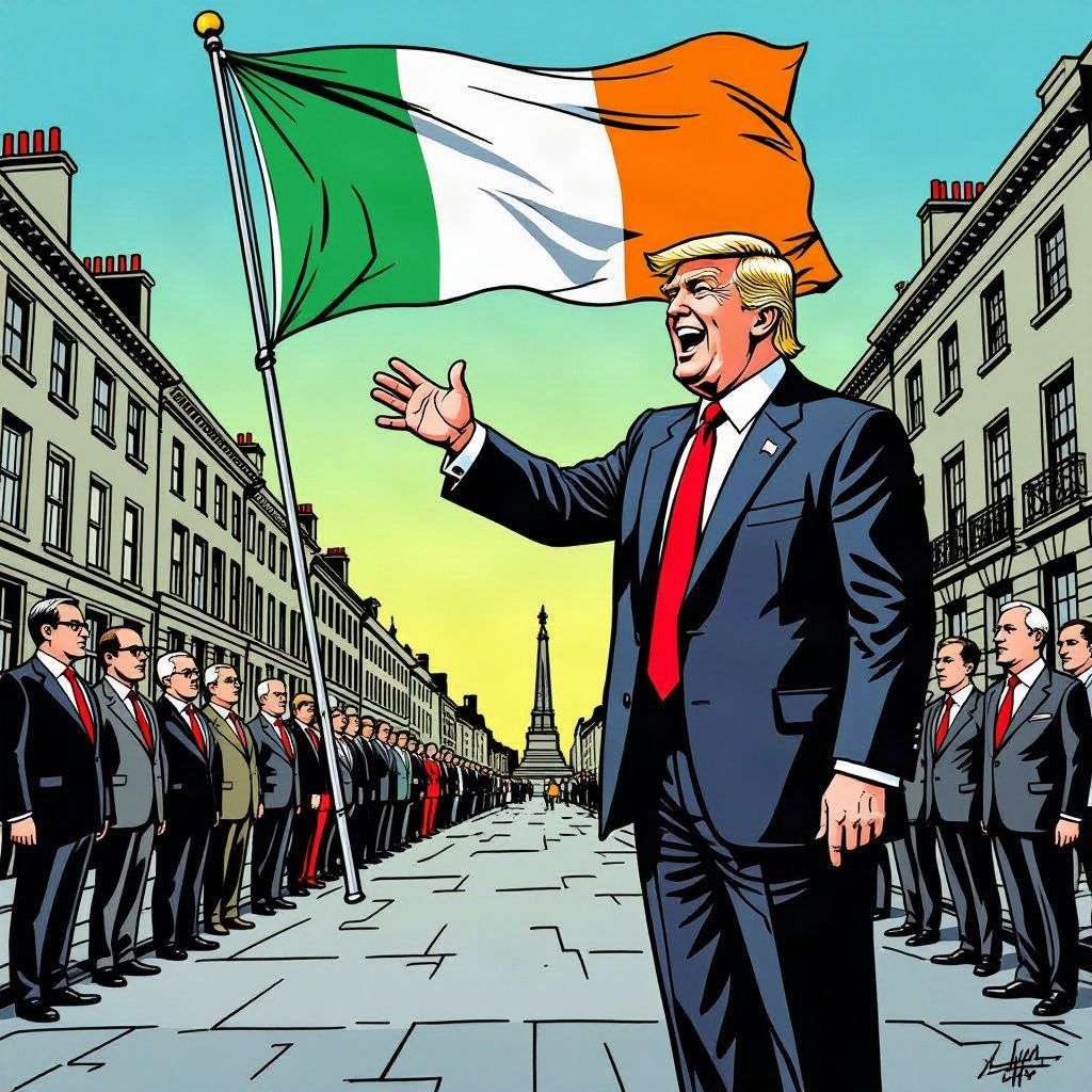 Donald Trump zet de diplomatieke wereld op zijn kop met zijn onverwachte steun voor een verenigd Ierland.