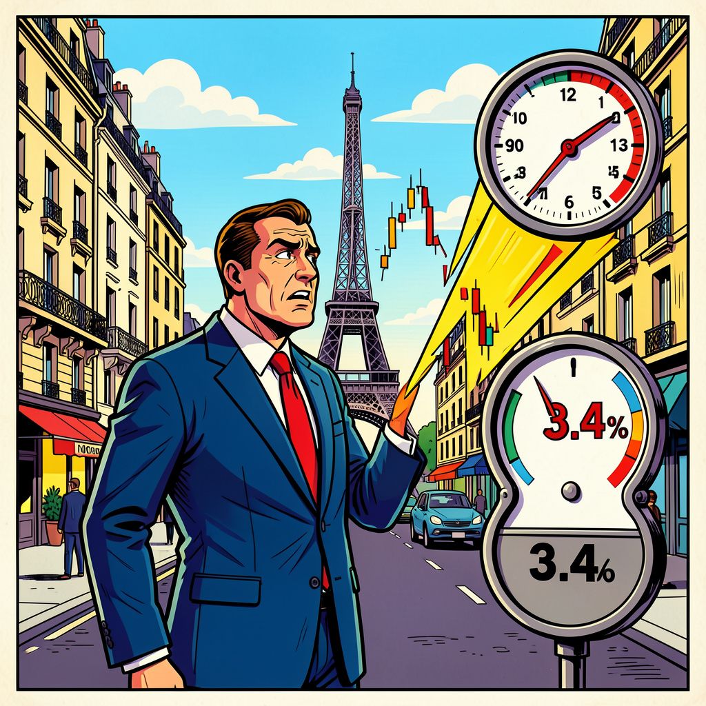 de franse economie krimpt onverwacht terwijl de inflatie pijlsnel oploopt.