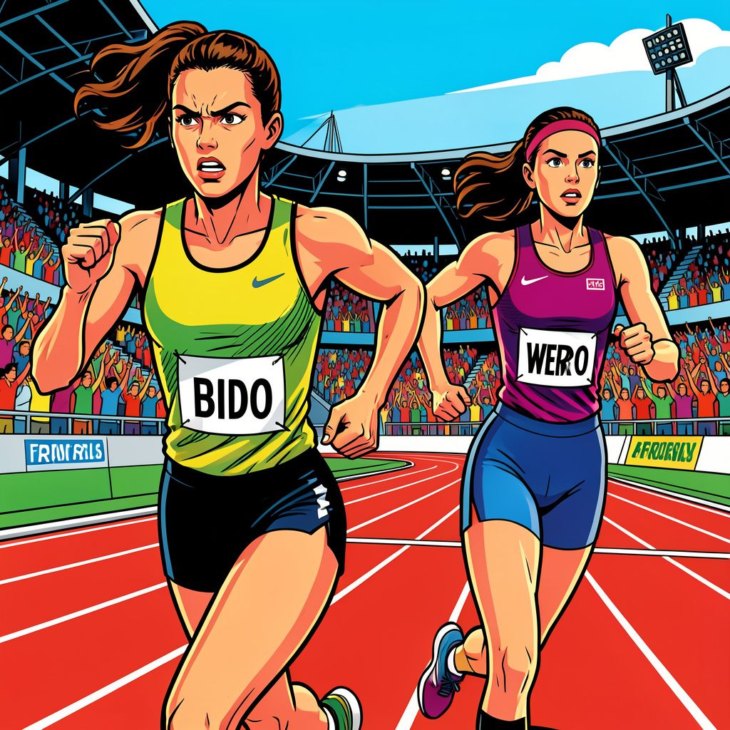 Femke Broeders-Bol grijpt net naast de winst in Brussel na een bloedstollende eindsprint op de 800 meter.