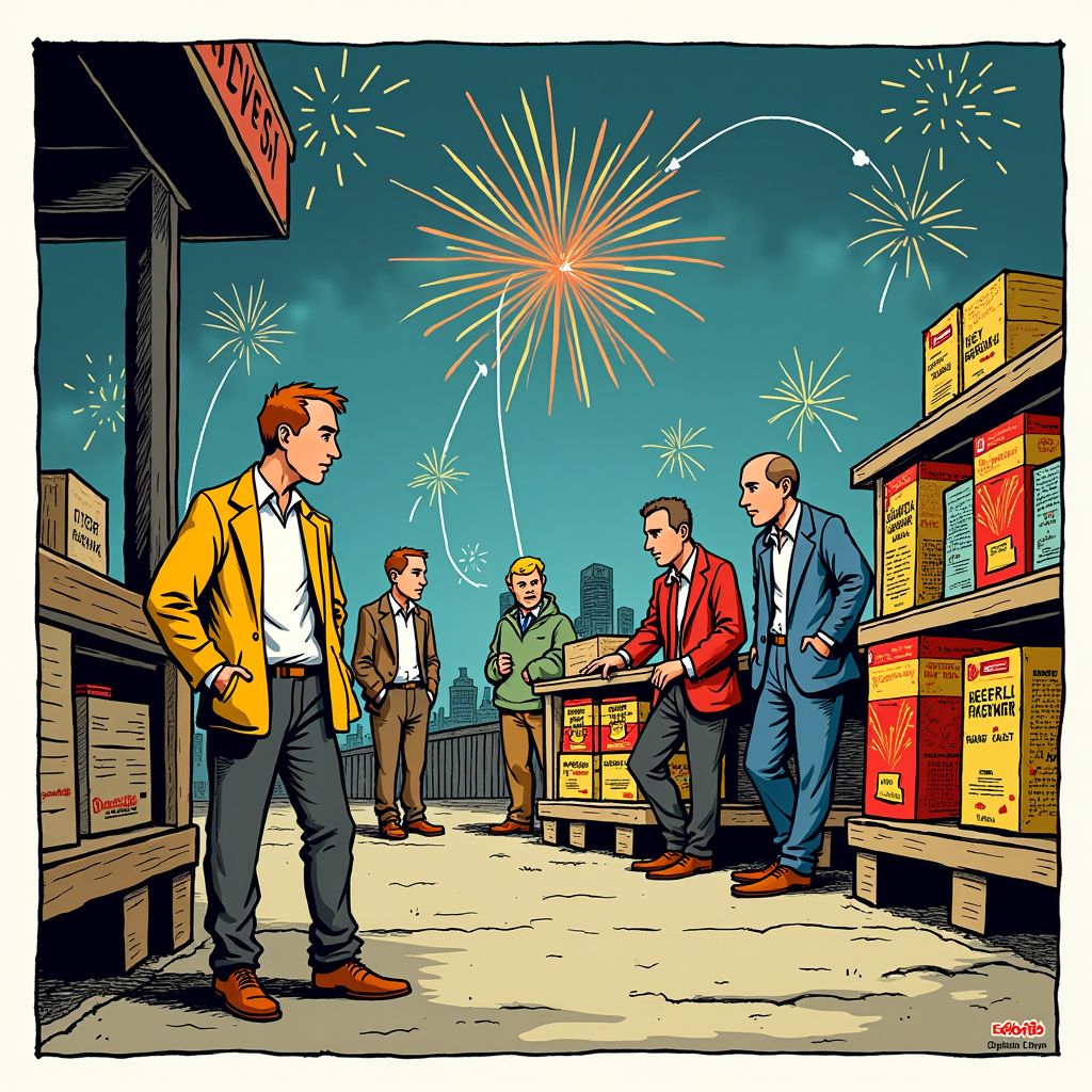 Nederlandse vuurwerkhandelaren zitten met 150.000 kilo onverkocht vuurwerk en vrezen voor buitenlandse doorverkoop