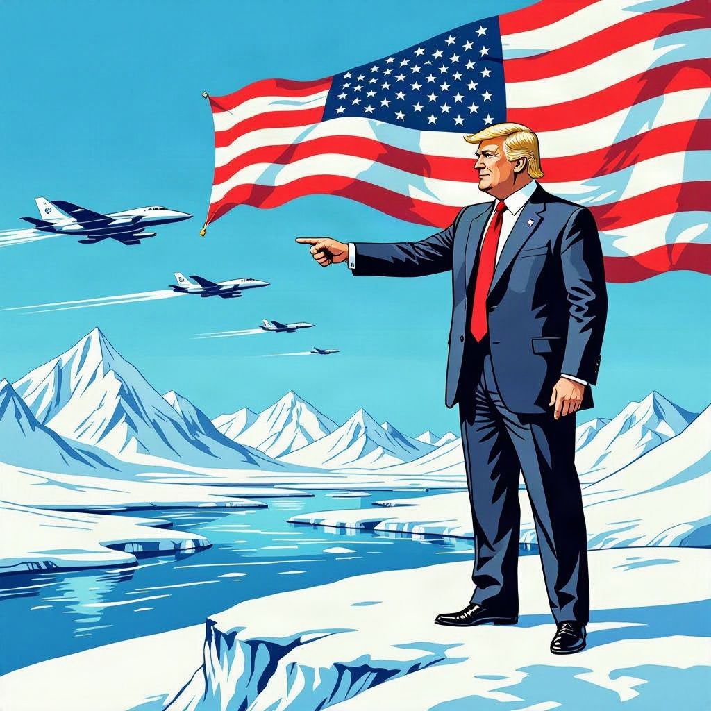 Donald Trump claimt permanente Amerikaanse controle over de veiligheid van Groenland.