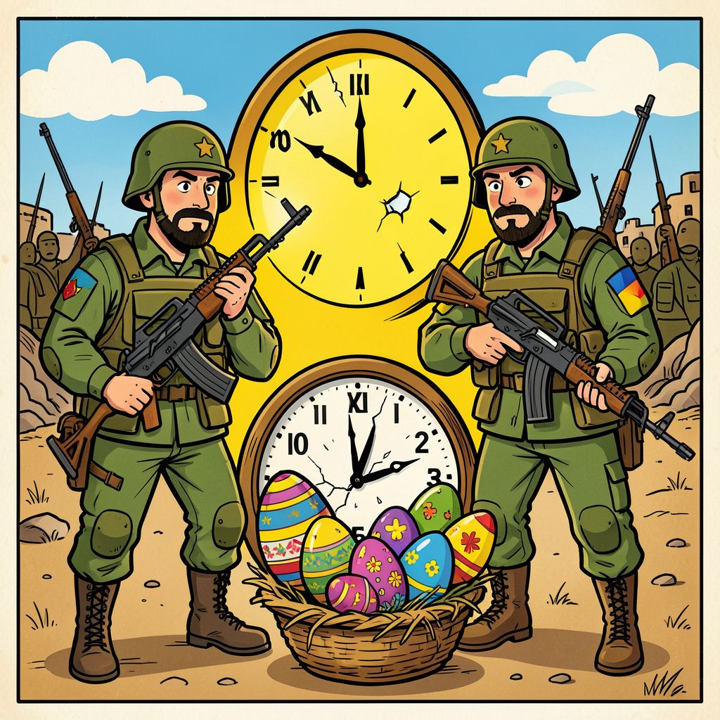 Paasbestand tussen Rusland en Oekraïne breekt binnen uren na afkondiging