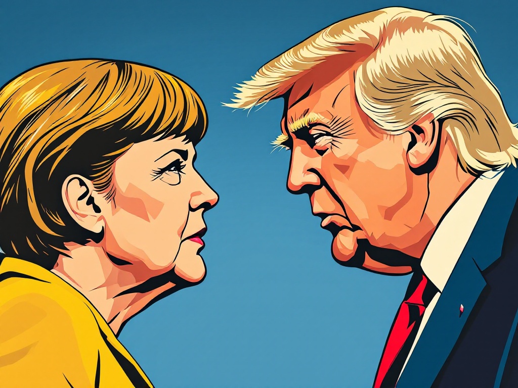 merkel waarschuwt: trump is gevaar voor wereldorde