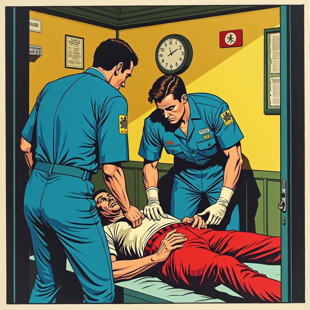 Een man sterft door zelfdoding in politiecel Spijkenisse terwijl hulpdiensten proberen te reanimeren.