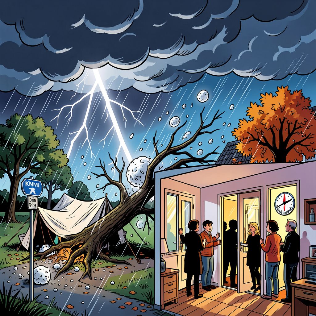noord-nederland ontsnapte ternauwernood aan een nacht vol chaos door onweer