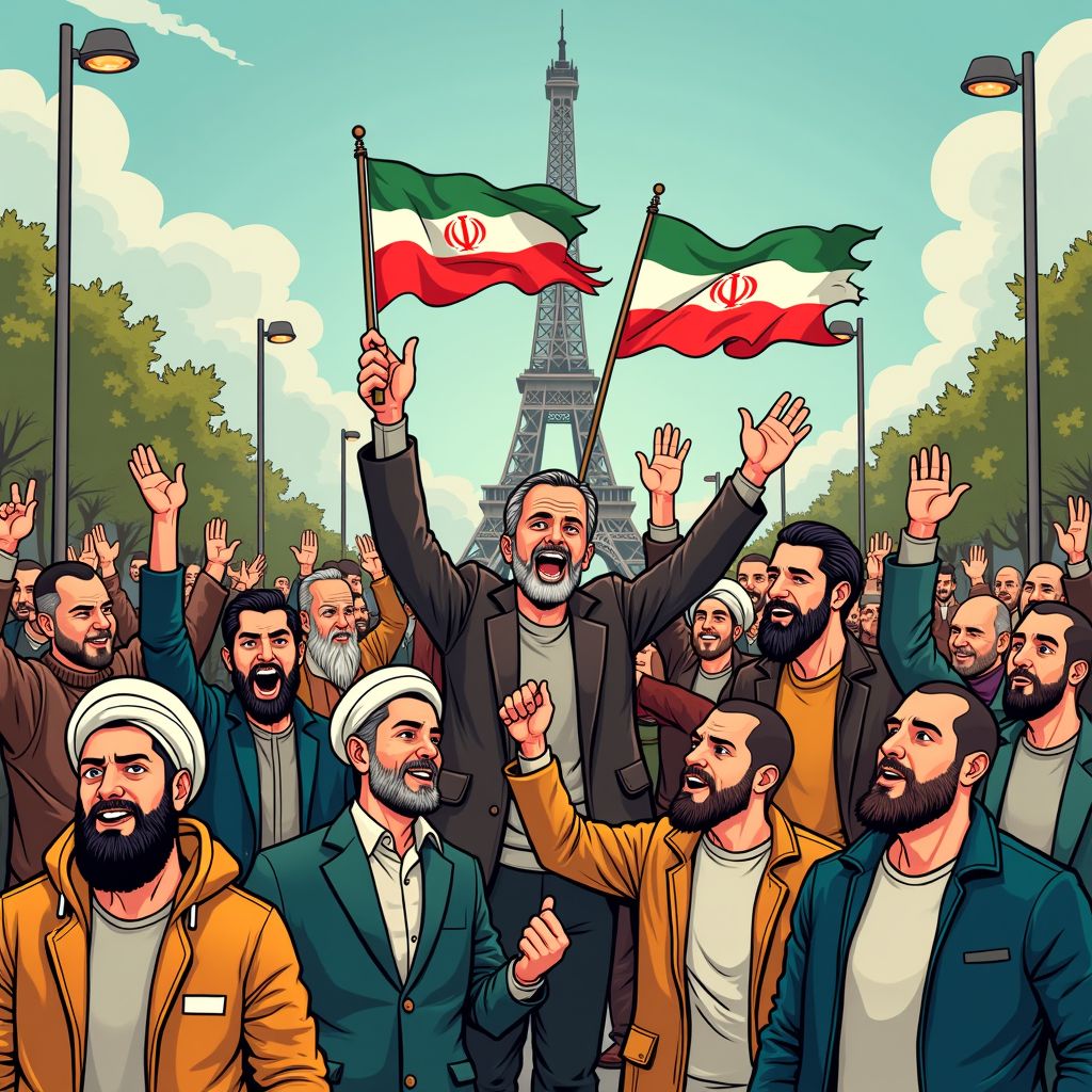 Iraniërs vieren op Malieveld in Den Haag na geruchten over dood Khamenei