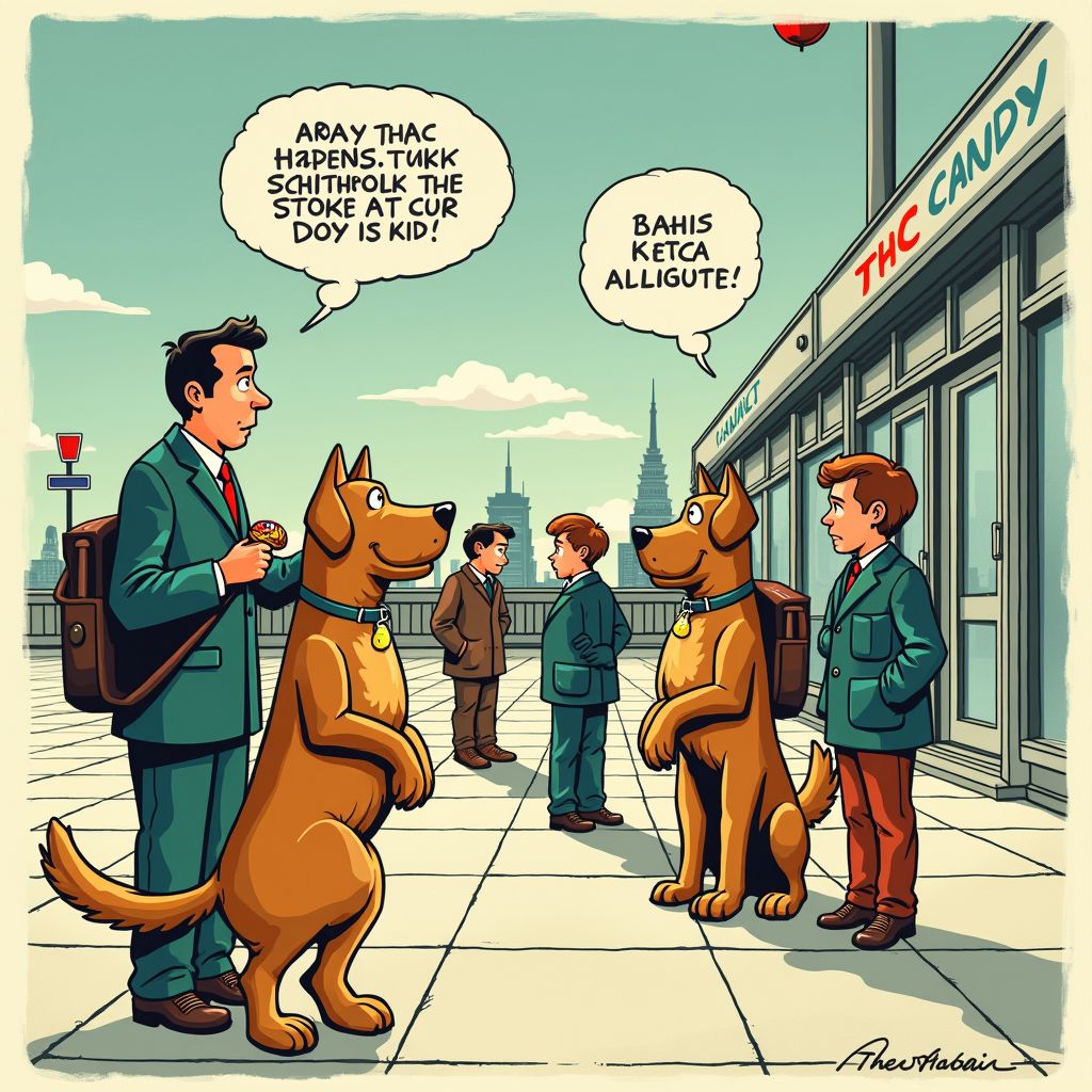 Speurhonden voorkomen dat 3220 kilo THC-snoep Nederlandse kinderen bereikt