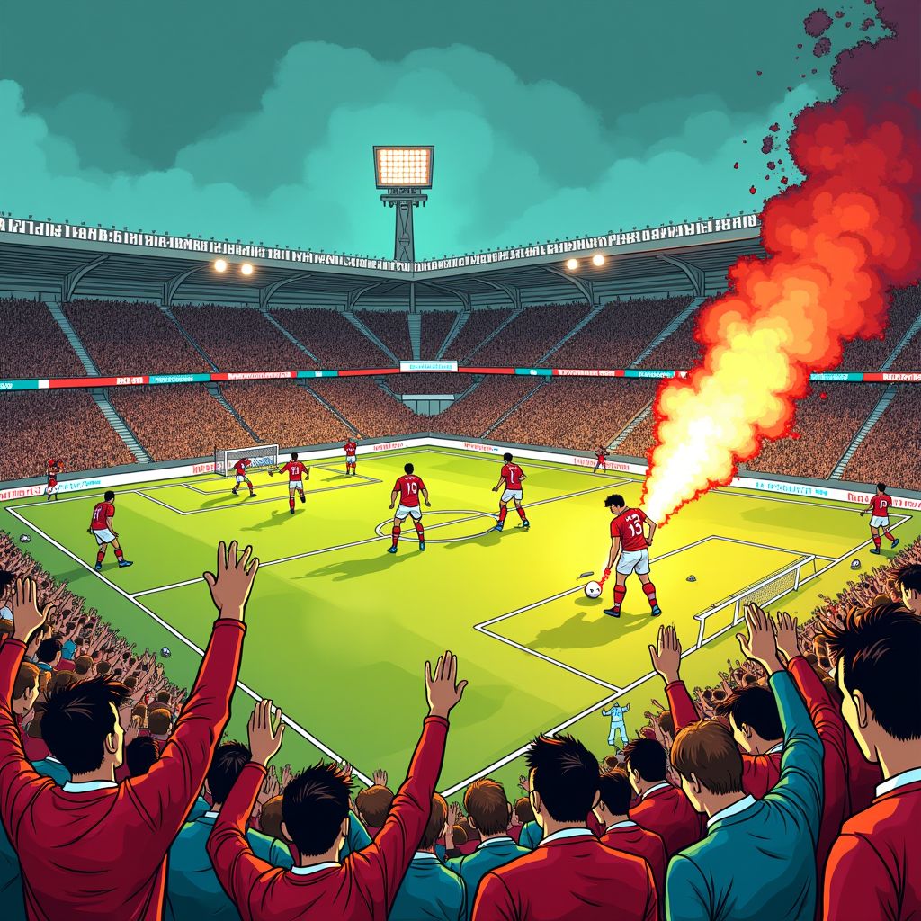 Cambuur verstoort ADO's perfecte seizoen terwijl vuurwerk en rellen wedstrijd bijna een uur stilleggen