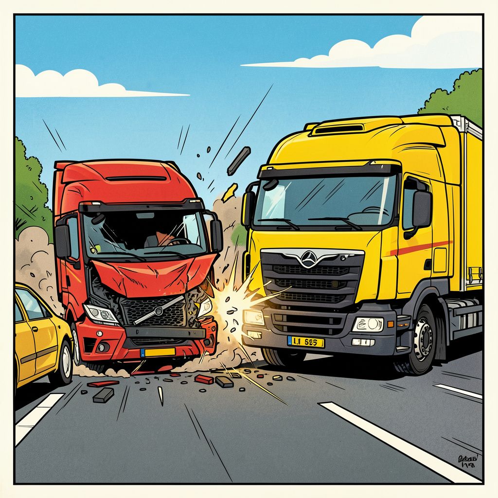 Jonge automobilist verliest het leven bij frontale botsing met vrachtwagen op Kanaalweg