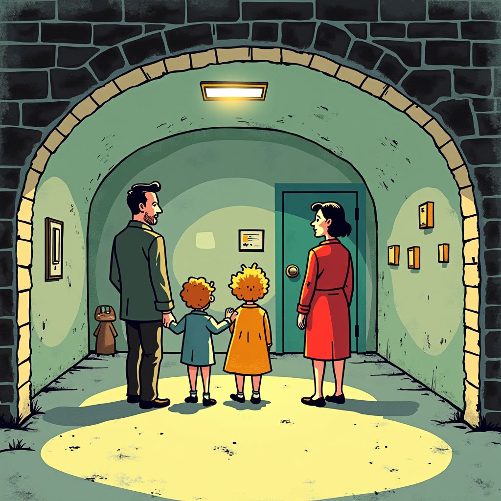 Een gezin moet hun huis uit vanwege een geheime ondergrondse schietbaan van 60 meter.