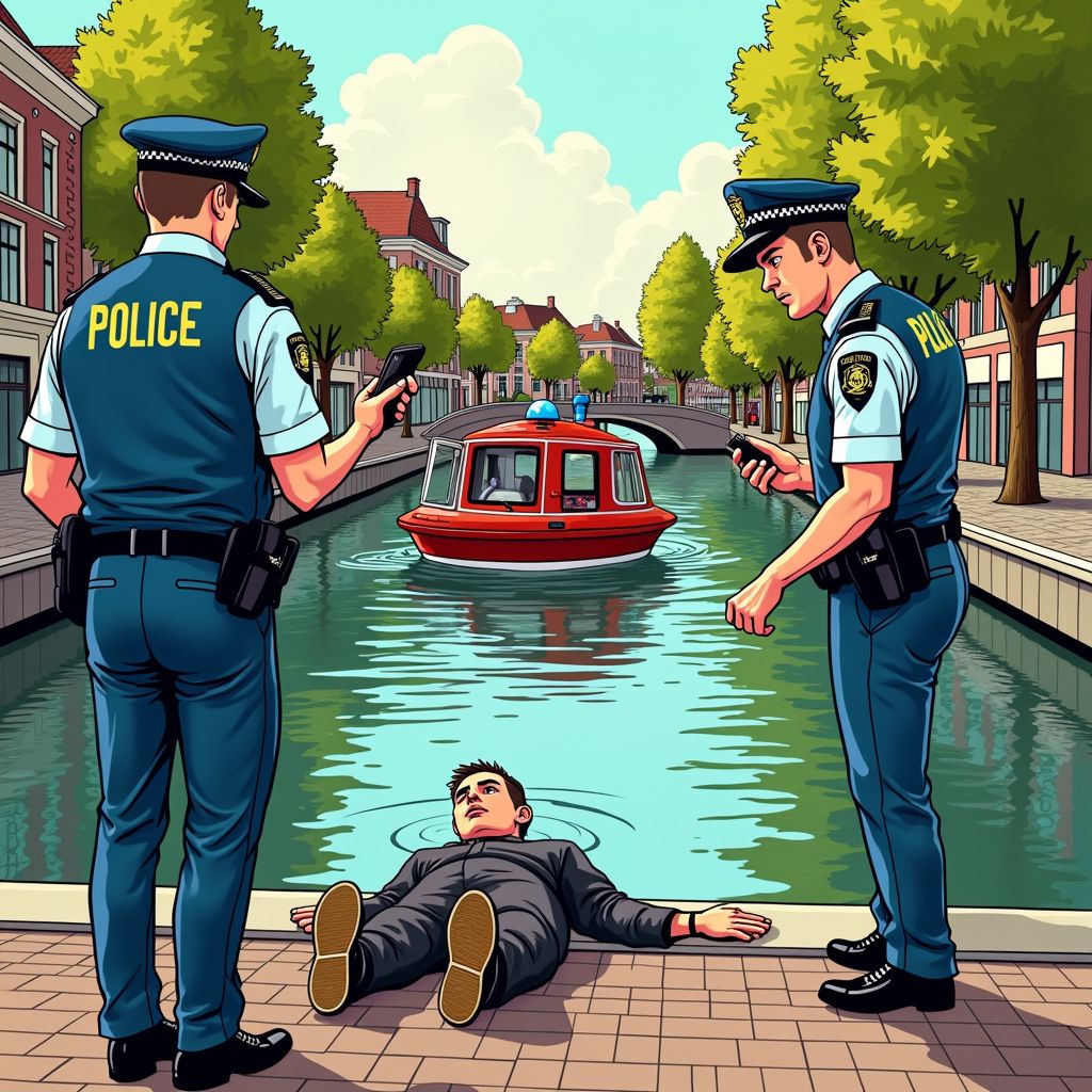 Politie zoekt getuigen nadat 20-jarige man bewusteloos uit Haags water wordt gehaald