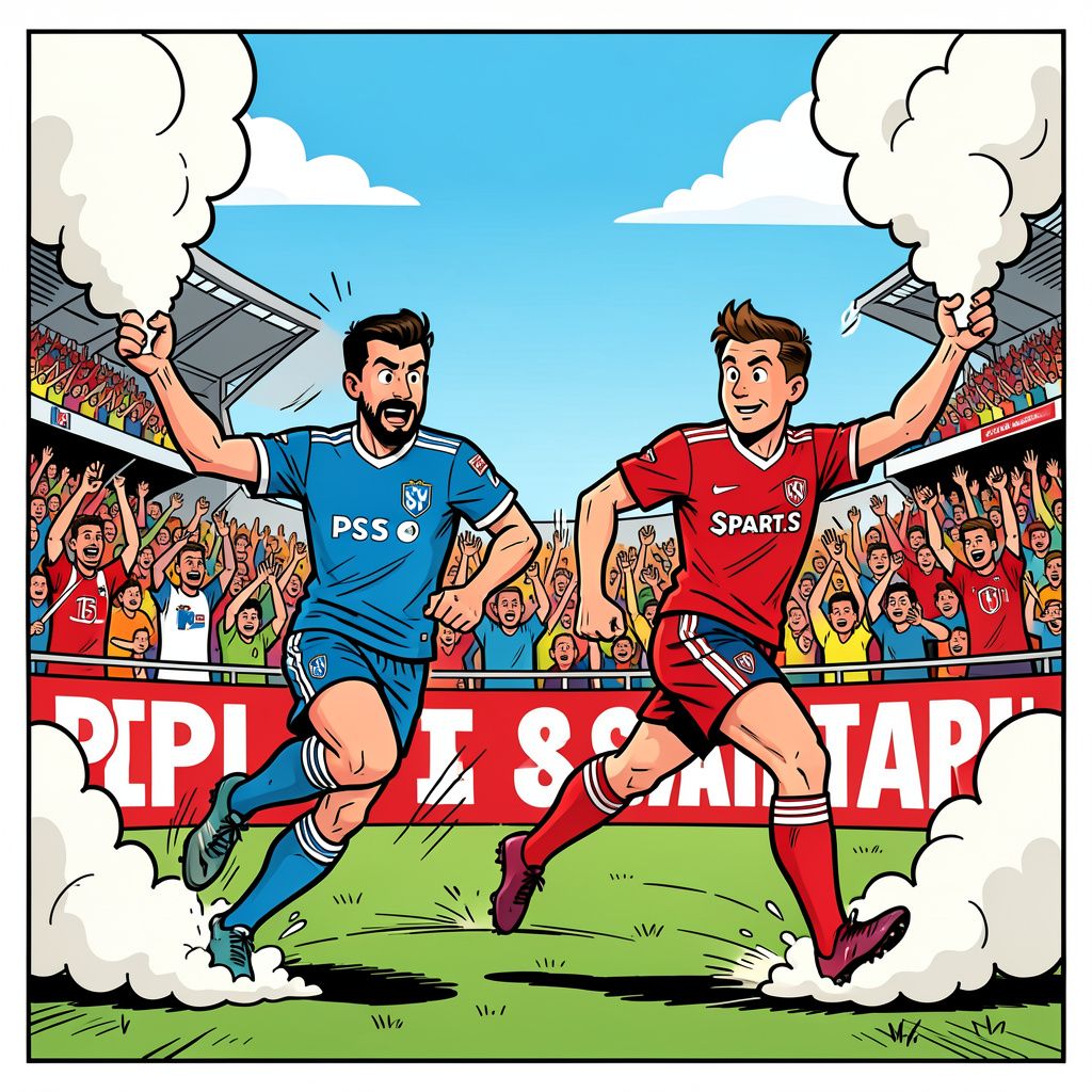 PSV wint bij Sparta ondanks rookbommen die wedstrijd stilleggen