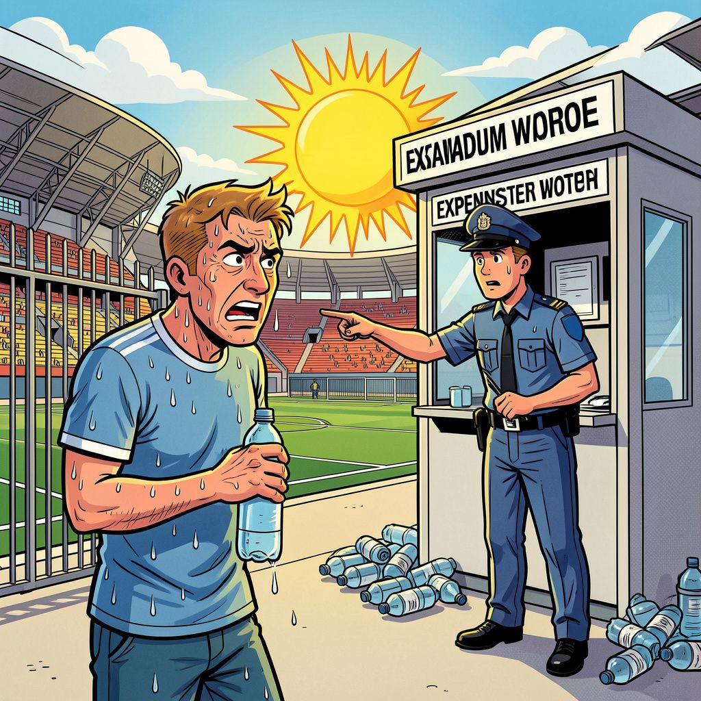 FIFA verbiedt eigen waterflessen op WK en dwingt fans bij 30 graden hitte stadionwater te kopen