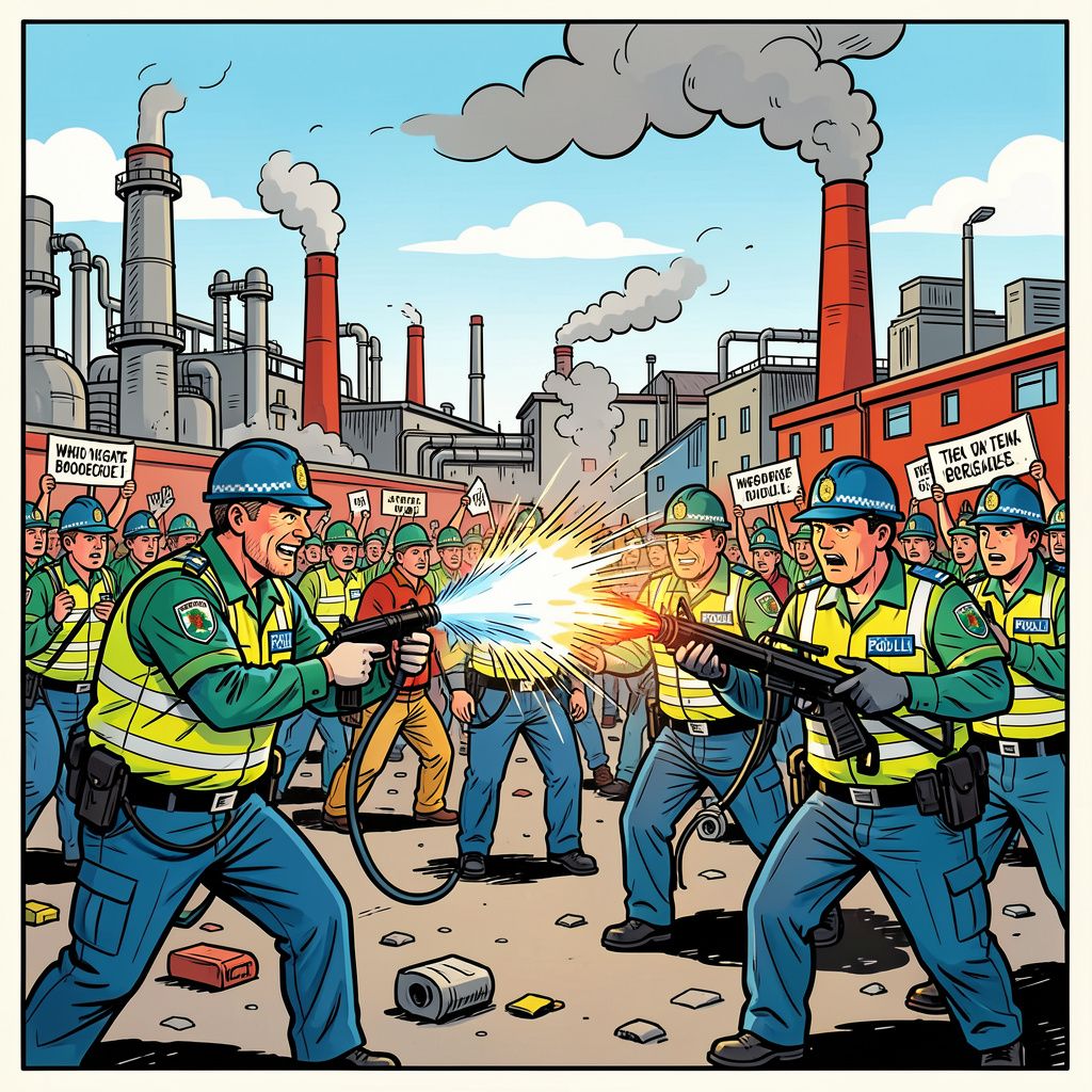 Ierse politie gebruikt pepperspray om brandstofcrisis te doorbreken na vijf dagen chaos