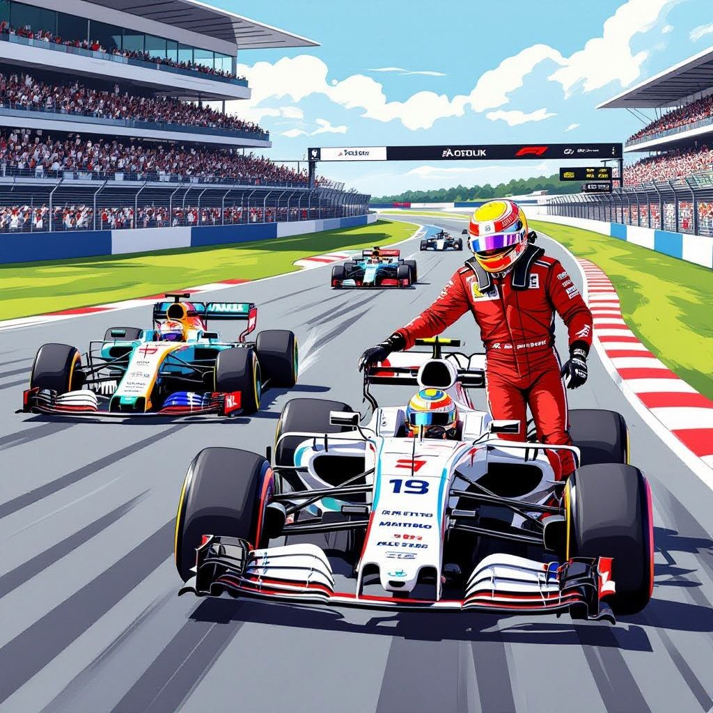 Kimi Antonelli pakt de winst in de sprintrace op Silverstone na een schitterende inhaalactie op Lewis Hamilton.