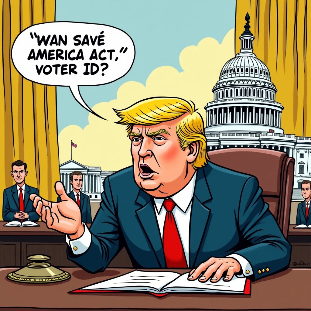 Trump weigert alle wetten te tekenen tot omstreden stemwet er doorkomt