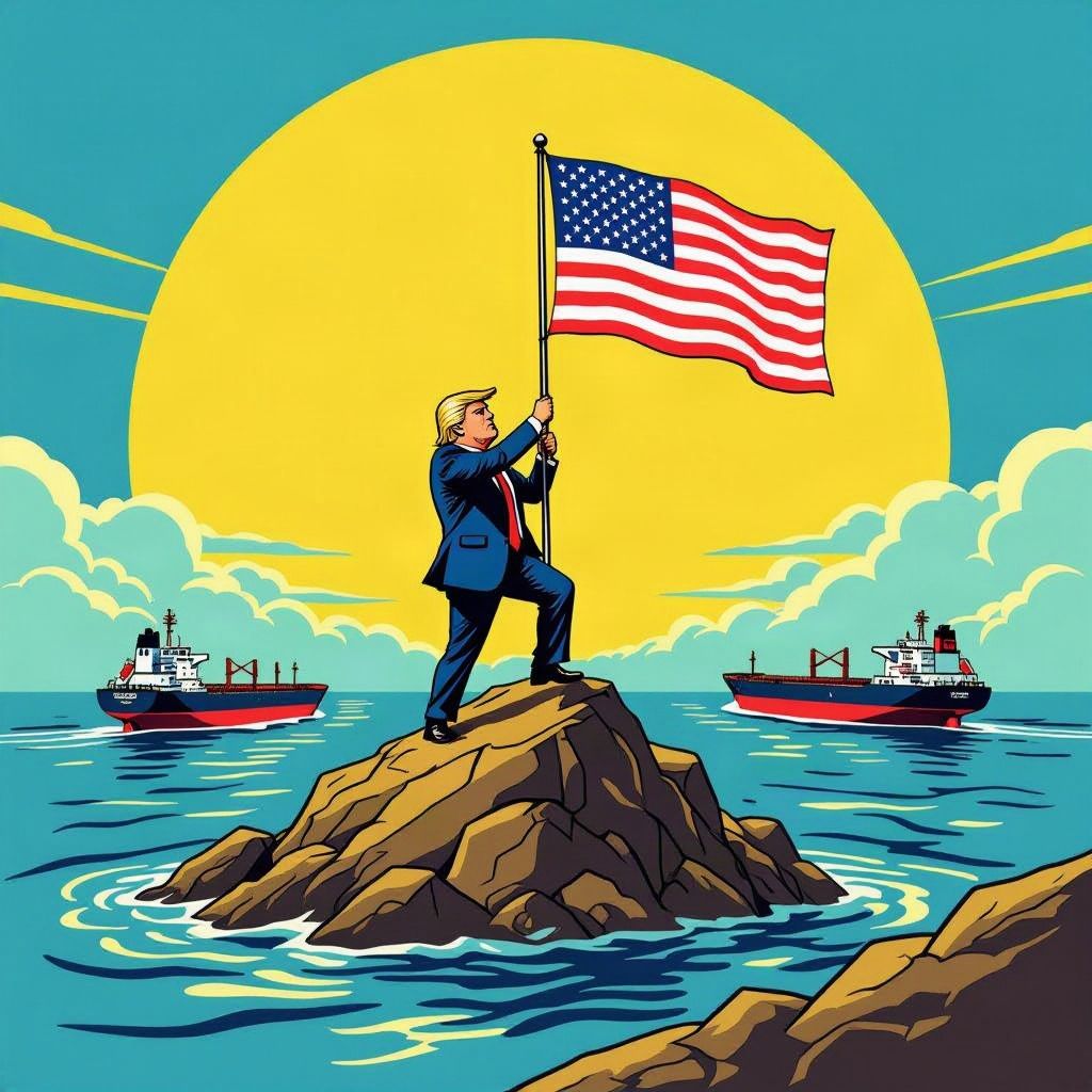 Donald Trump wil de strategische Straat van Hormuz opeisen als Amerikaans grondgebied.
