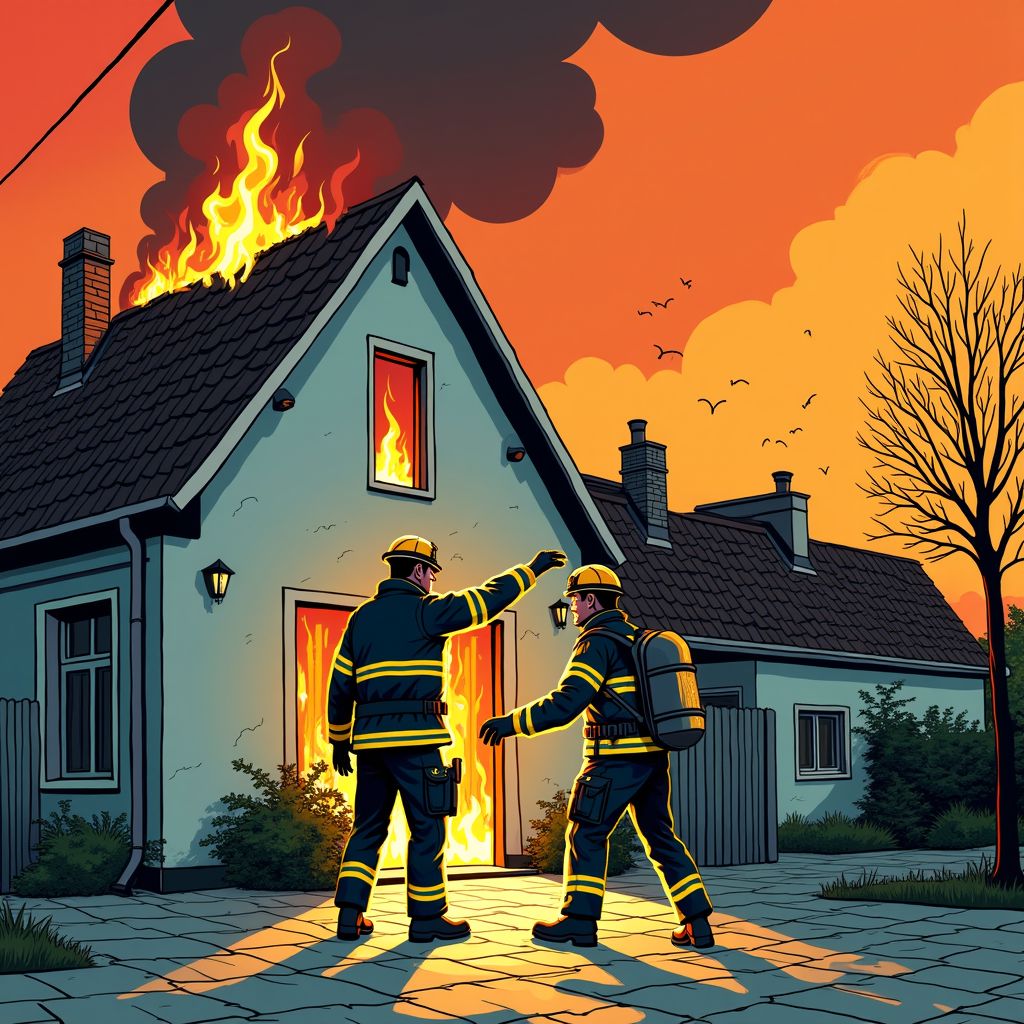 Politie redt bewoner uit brandend huis terwijl vlammen boven woningen uitslaan in Enschede