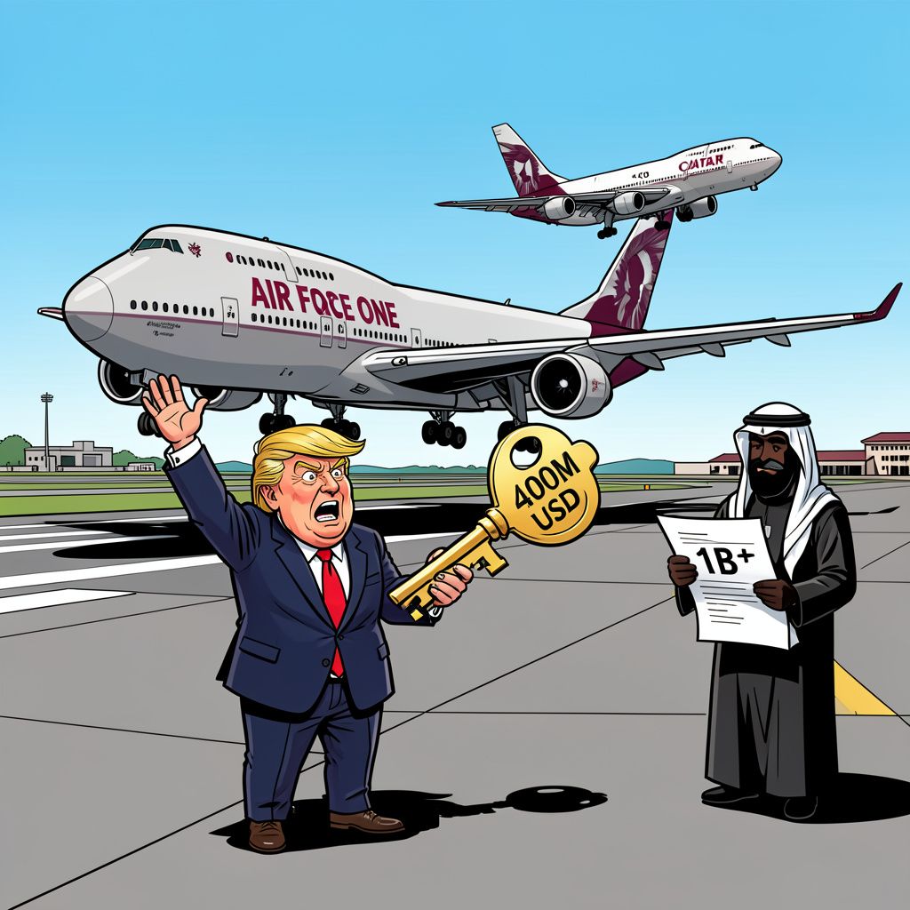 qatar schenkt trump een vliegend paleis – en niemand weet wie er echt voor betaalt