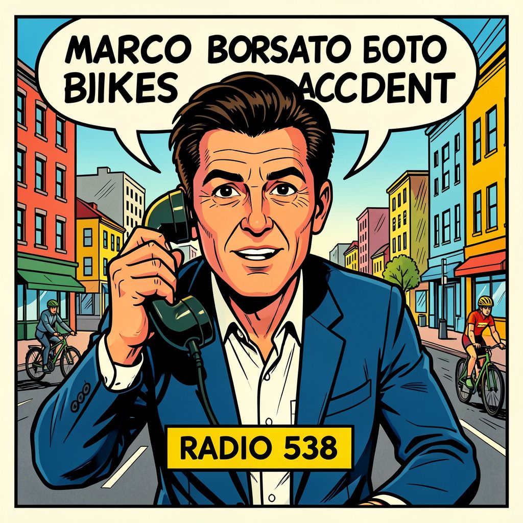 Marco Borsato belt live de radio binnen na mysterieus fietsongeluk