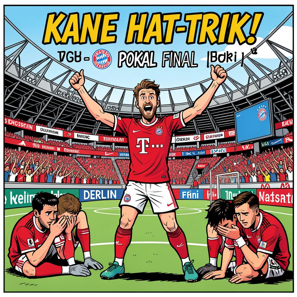 Kane breekt zijn vloek met magistrale hattrick in Berlijn