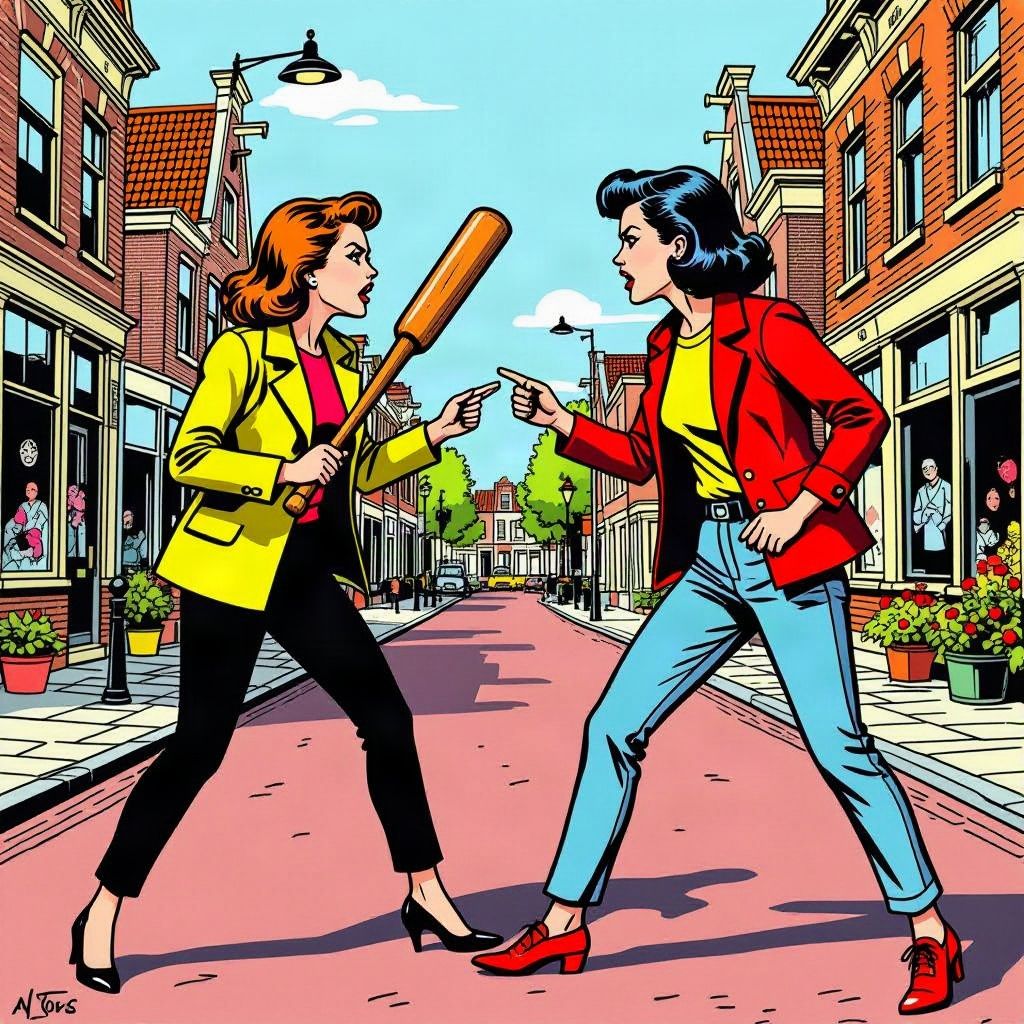 Twee vrouwen slaan en steken een man neer tijdens een ruzie op straat in Oss.