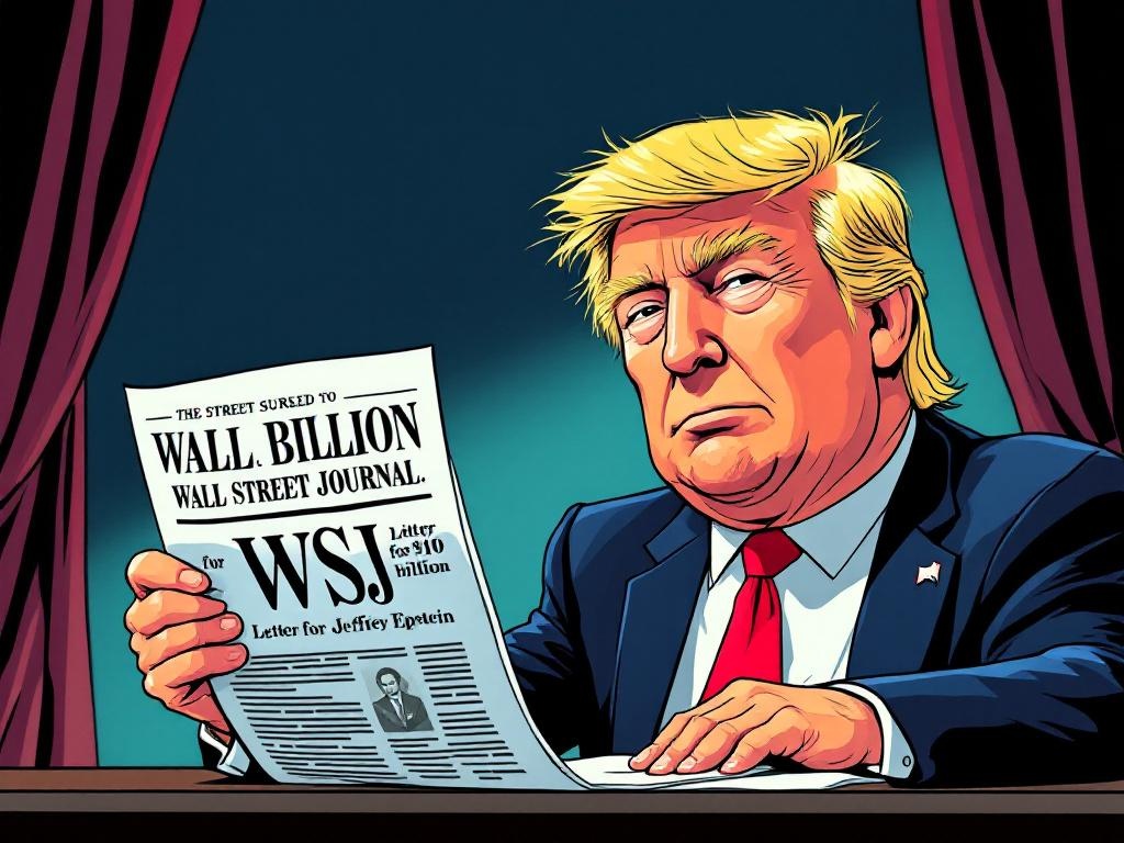 Trump daagt Wall Street Journal voor miljarden om 'valse Epstein-brief'