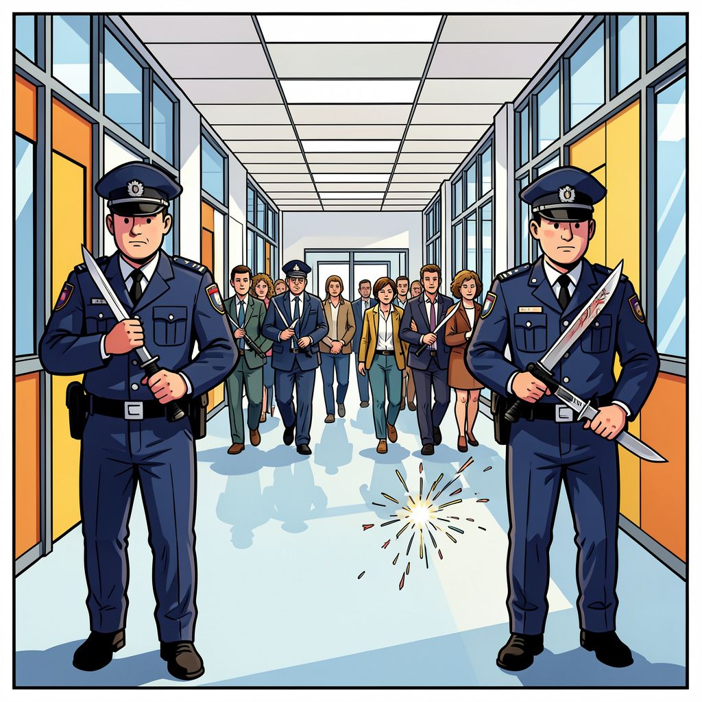 De Poolse politie controleert tienduizenden scholen en pakt tientallen verdachten op na twee ernstige steekpartijen.