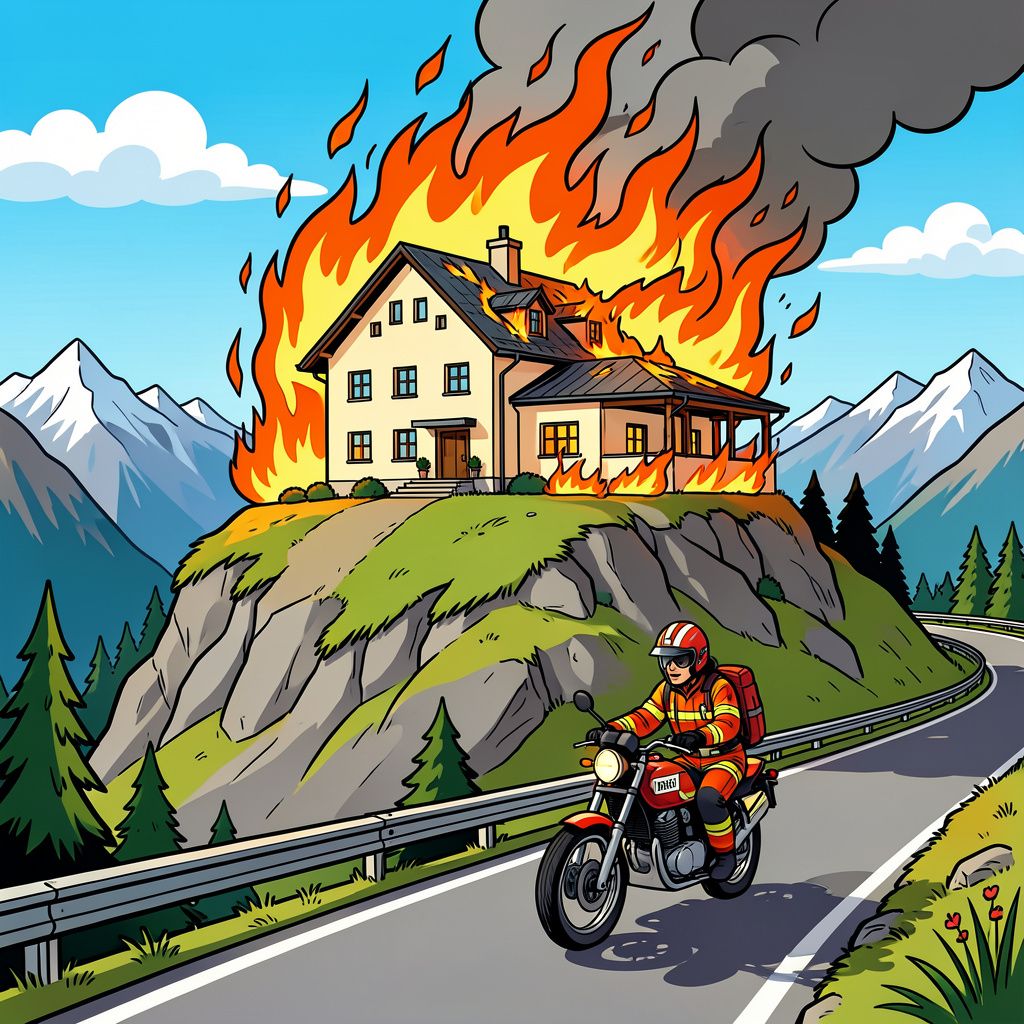 Vlammen verwoesten Hitlers voormalige theehuis op de Kehlstein na vermoedelijke brandstichting.