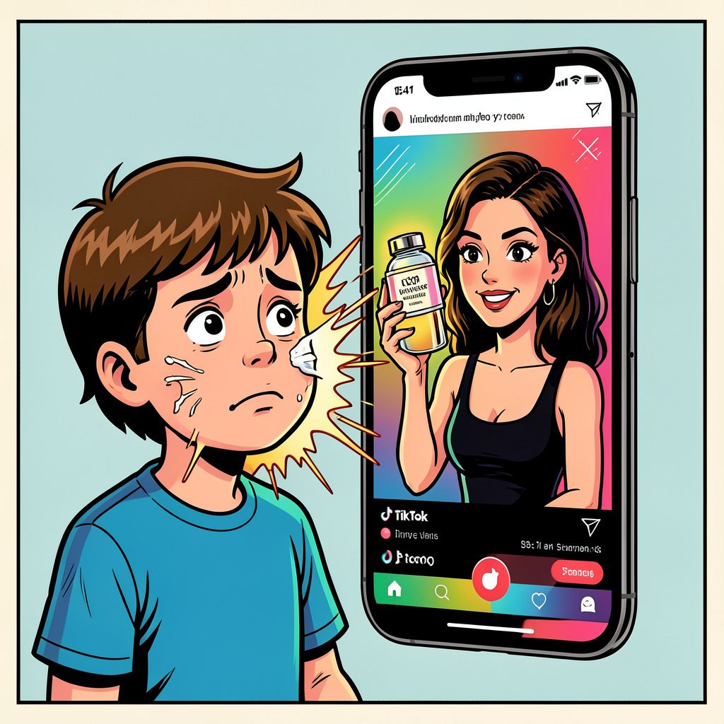 Cosmeticamerken smeren jonge kinderen via TikTok massaal schadelijke huidverzorging aan.