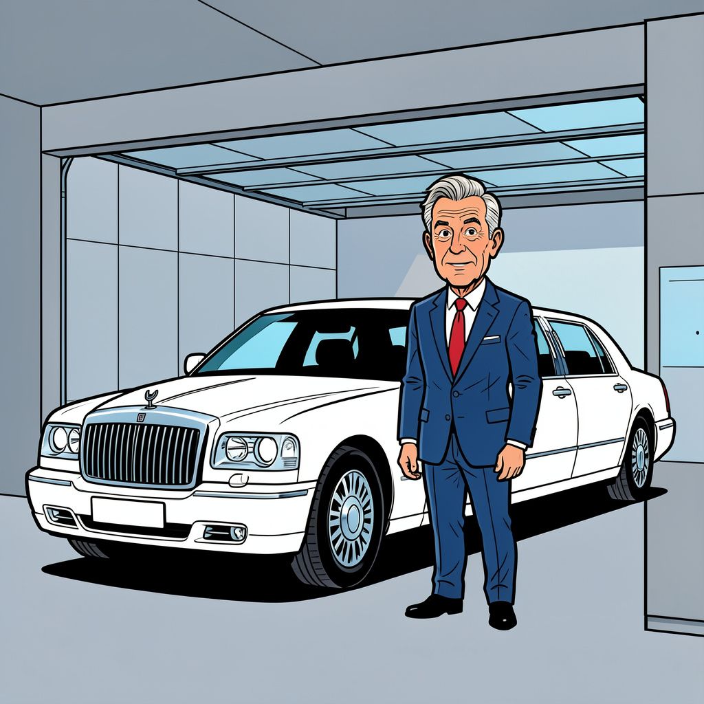 Na 25 jaar parkeert Bert van Leeuwen zijn beroemde witte limousine voorgoed in de garage.